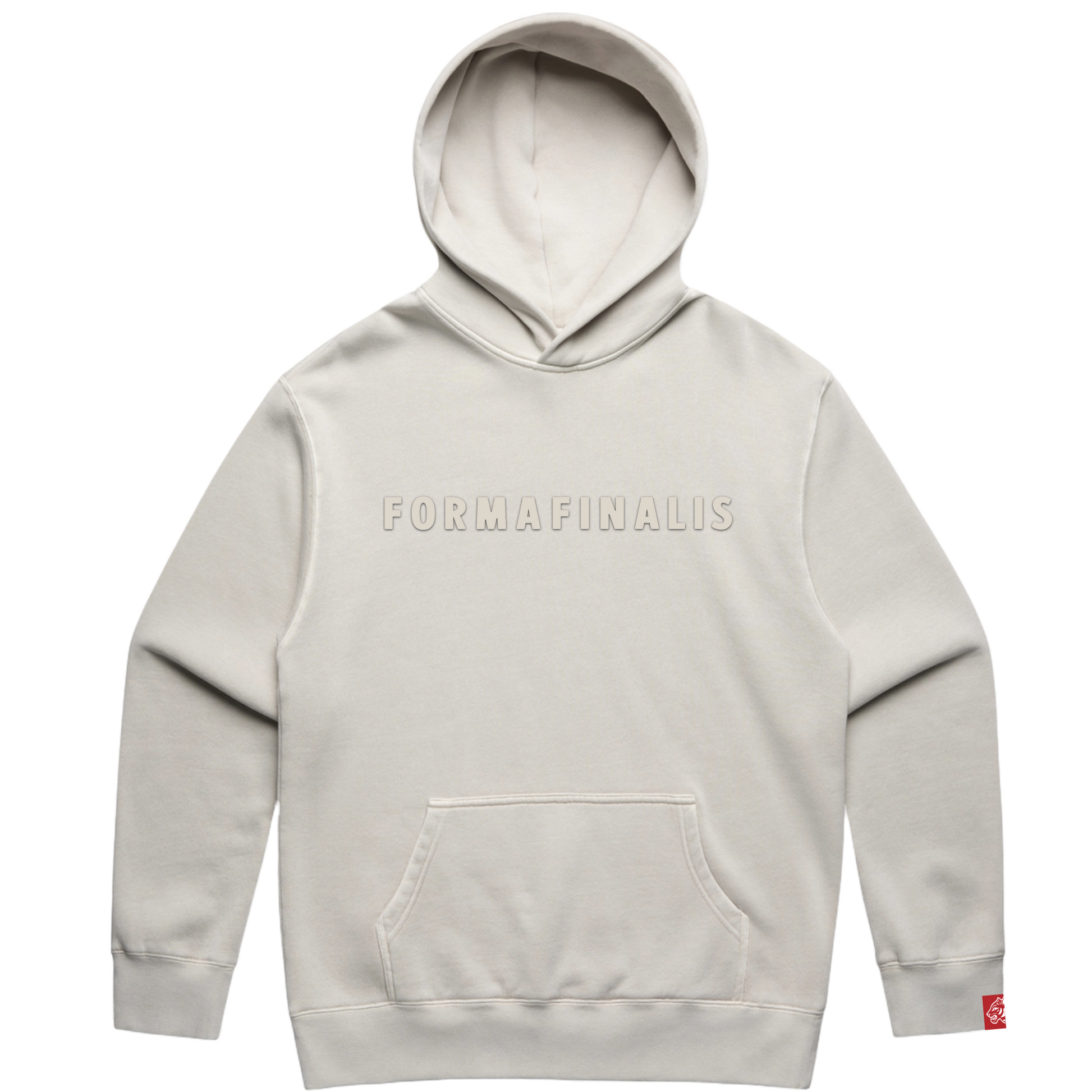 SS25 FF Capsule Midweight Tonal Hoodie in Faded Bone – relaxed unisex fit on 320 GSM garment-dyed CVC fleece