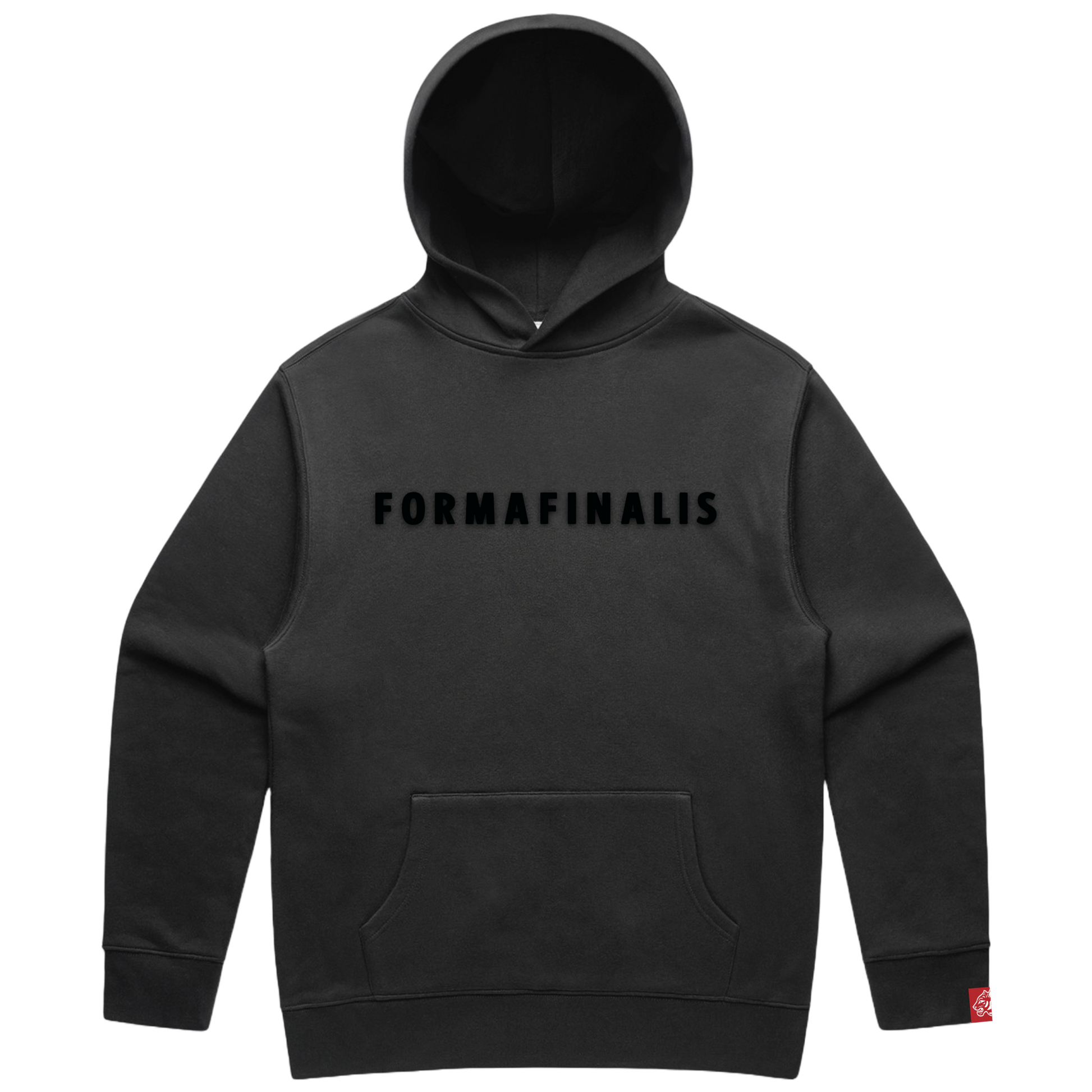 SS25 FF Capsule Midweight Tonal Hoodie in Faded Blaqck – relaxed unisex fit on 320 GSM garment-dyed CVC fleece