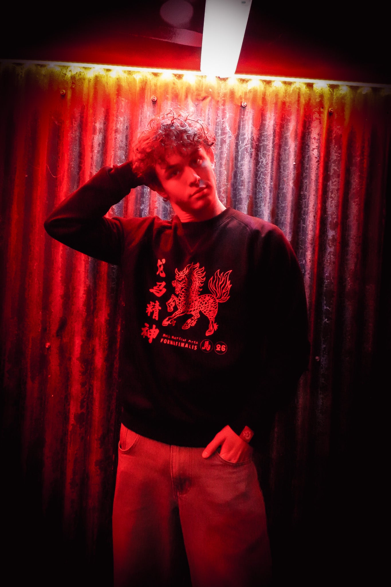 ArchivE 26 Meiji Martial Arts x FormaFinalis |  Lóng Mǎ Raglan Sweatshirt