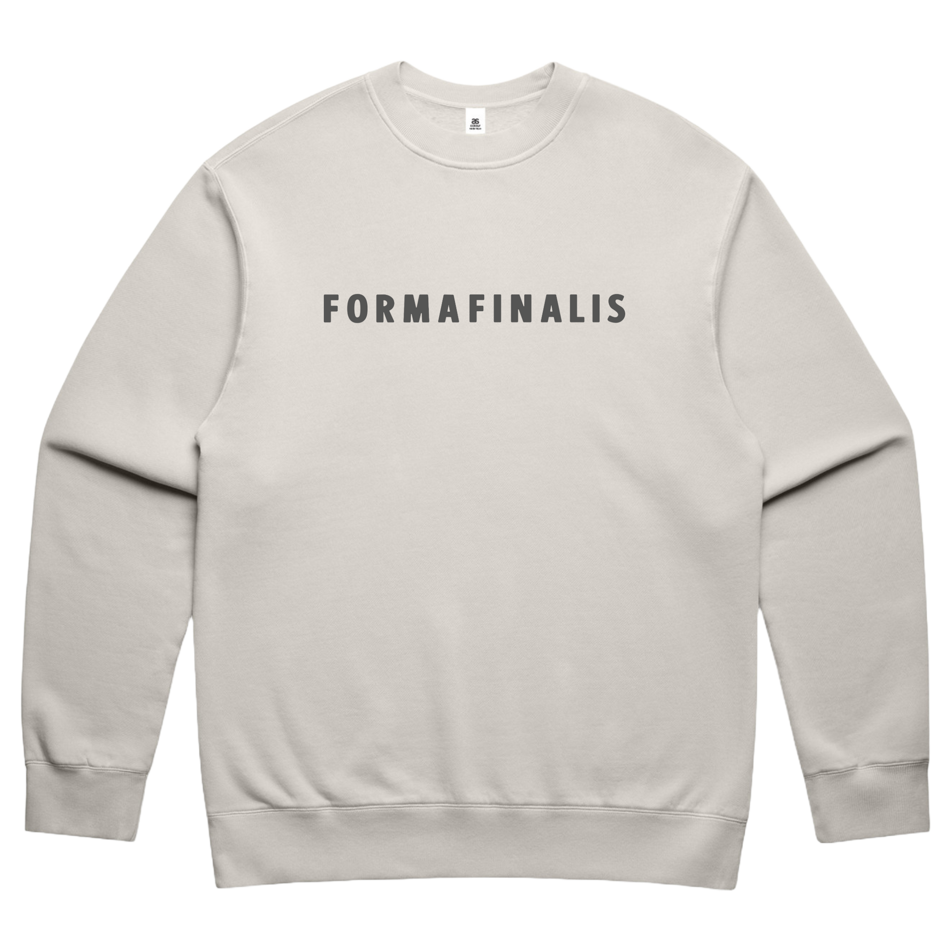 SS25 Faded Bone: Tonal embroidered sweatshirt – relaxed fit pullover crew with drop shoulder construction
320 GSM fleece streetwear for cool summer evenings
Tonal embroidered logo jumper – muted tonal summer layering essential from FormaFinalis