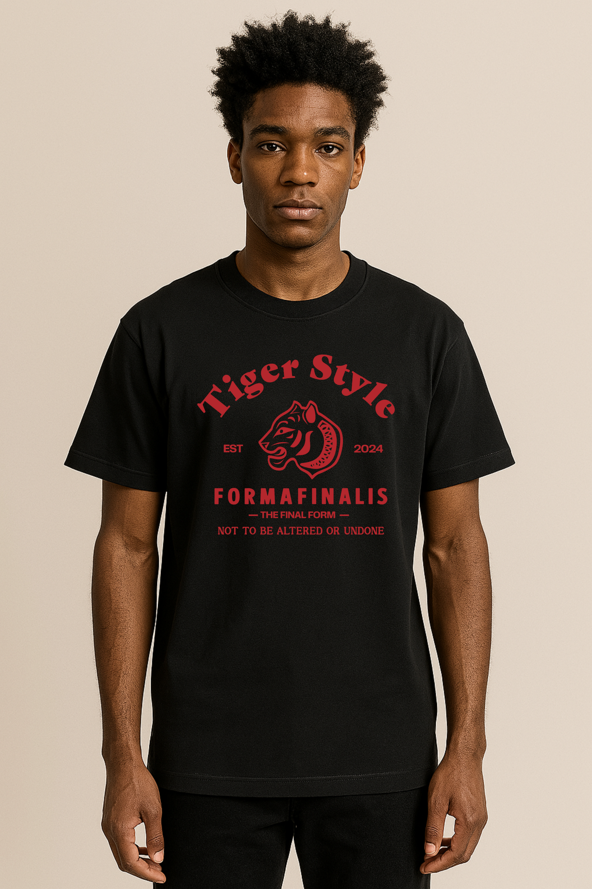 Tiger Style Retro Graphic Tee | Unisex Oversized Fit 240GSM