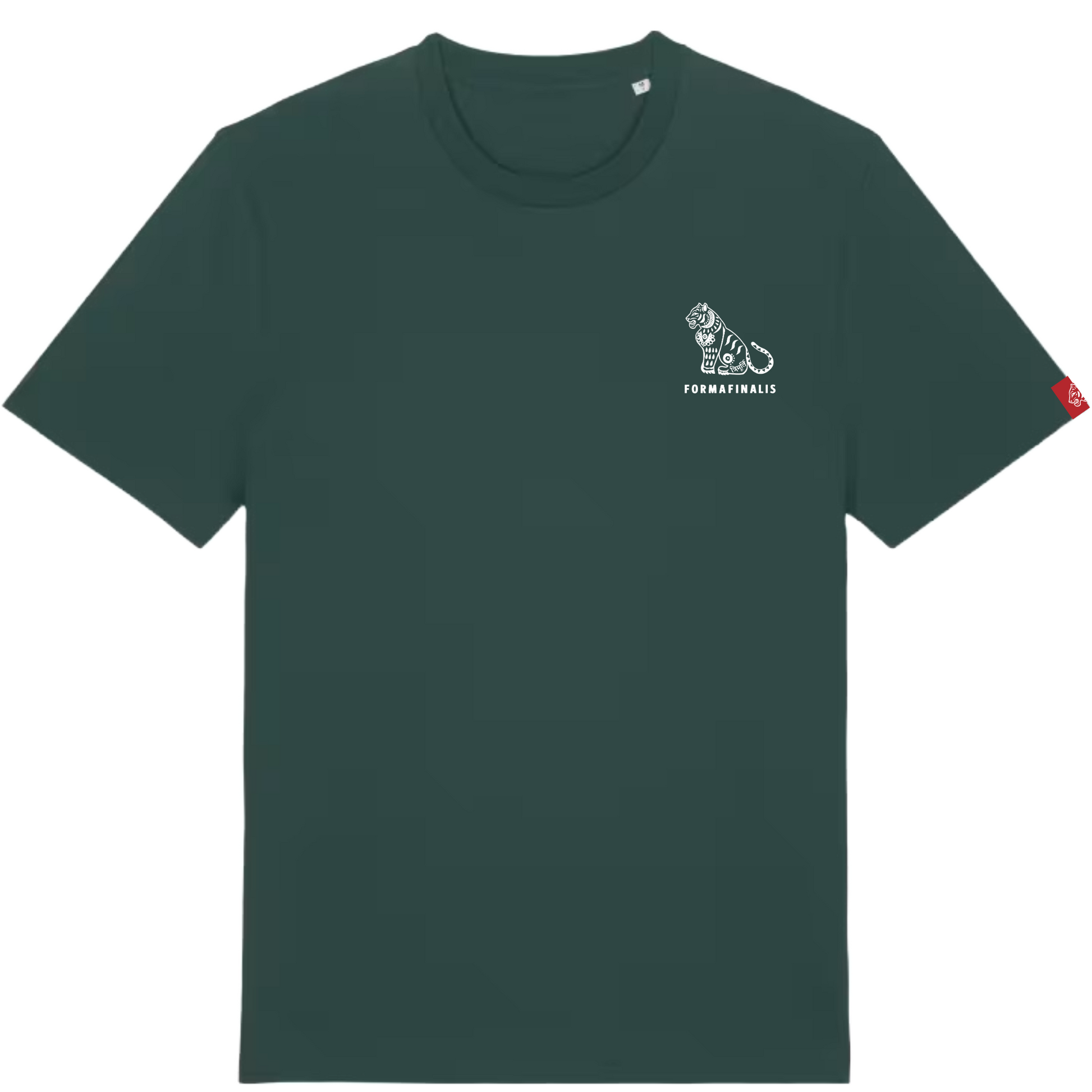 Tiger Signature Everyday Tee Bottle Green.  Mid- weight 180GSM organic cotton, fits true to size.  Built for everyday comfort and movement. Ideal as a standalone or for layering. 