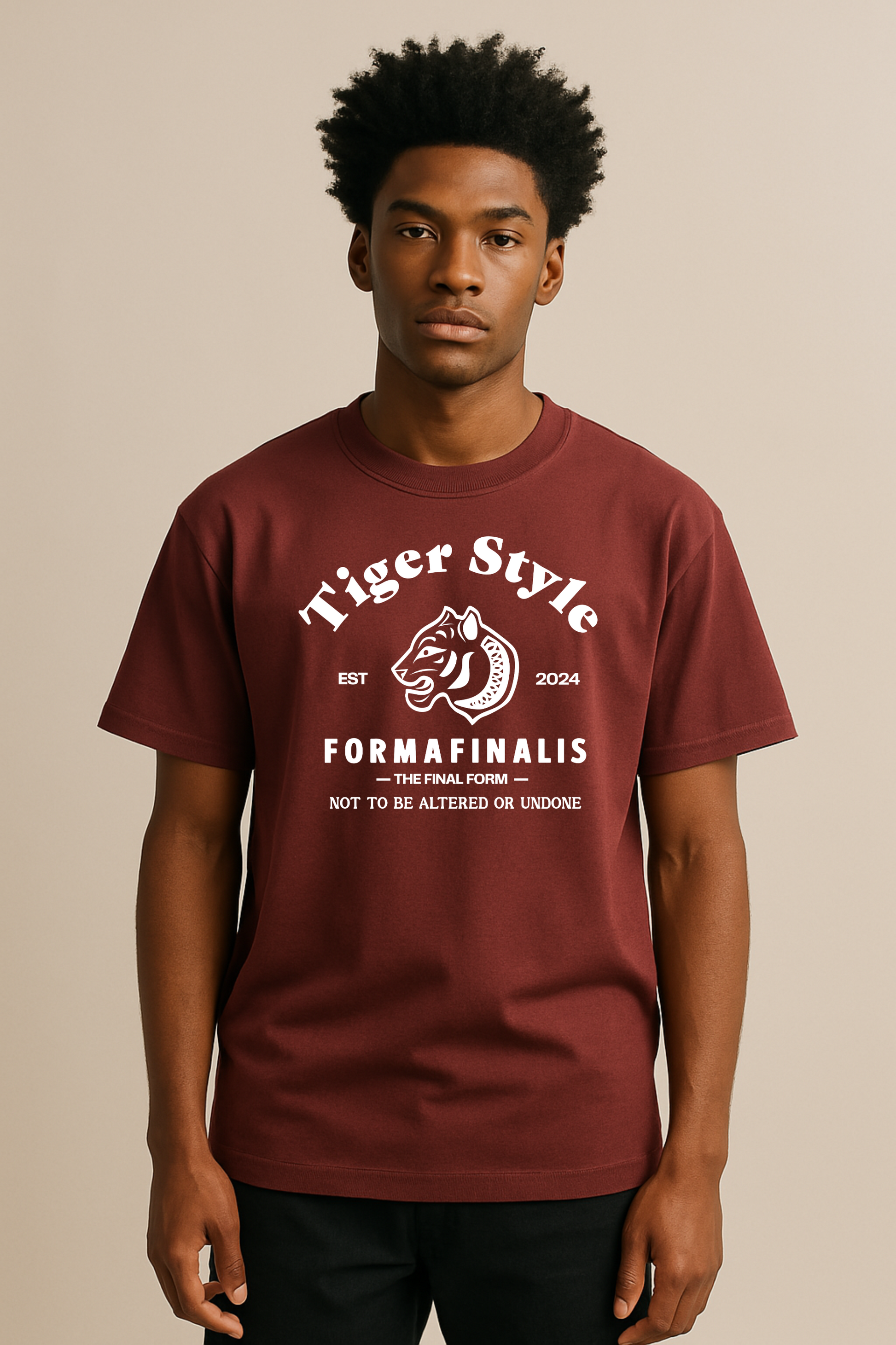 Tiger Style Retro Graphic Tee | Unisex Oversized Fit 240GSM
