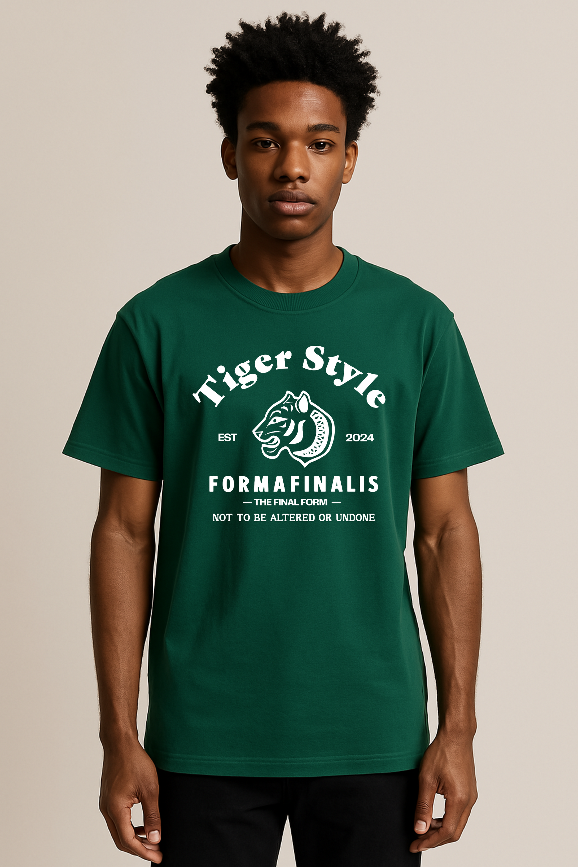 Tiger Style Retro Graphic Tee | Unisex Oversized Fit 240GSM