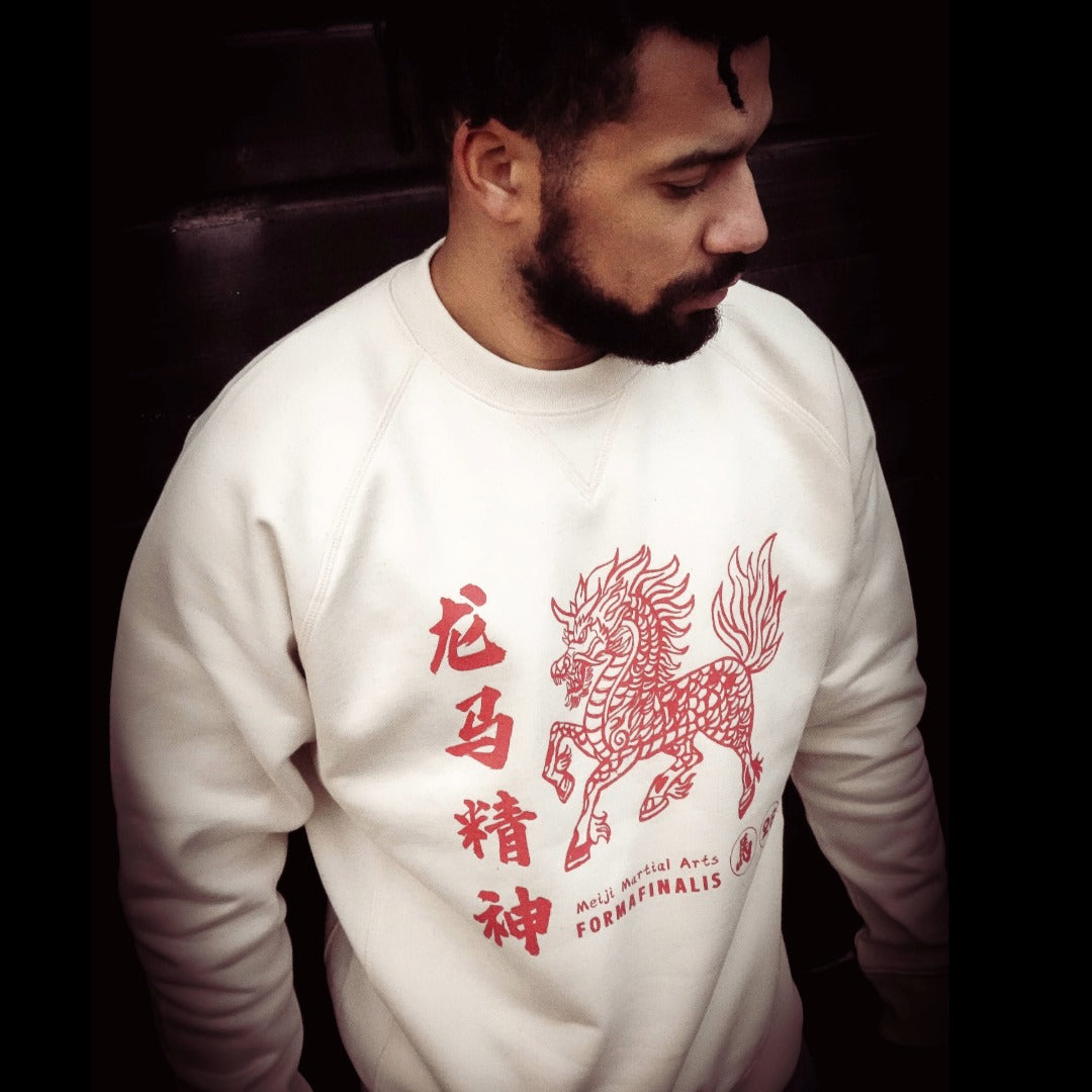 ArchivE 26 Meiji Martial Arts x FormaFinalis |  Lóng Mǎ Raglan Sweatshirt