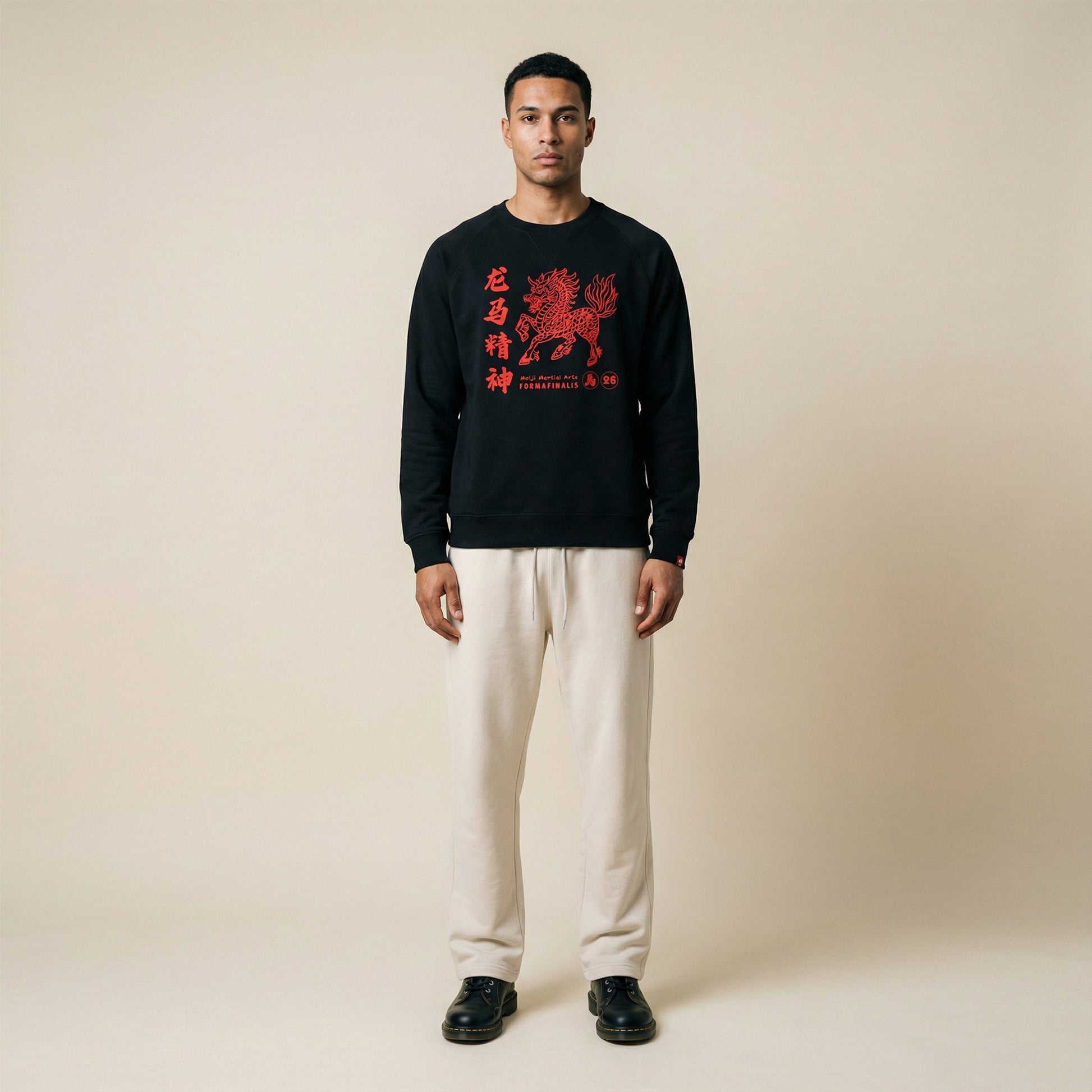 ArchivE 26 Meiji Martial Arts x FormaFinalis |  Lóng Mǎ Raglan Sweatshirt